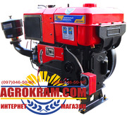 Одноцилиндровый  двигатель ДД1120ВЭ на китайский минитрактор