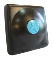 Бочка для душа на 140л черного цвета