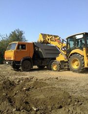 Jcb от650грн. шлак отсев щебень чернозём глина асфальт бут бетон песок