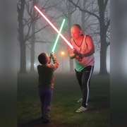 Світловий меч джедая з USB-заряджанням металева руківка